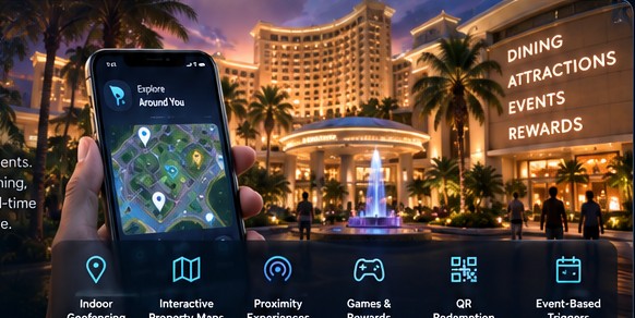 Location-based entertainment at a resort destination