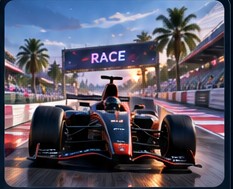 3D racing experience concept